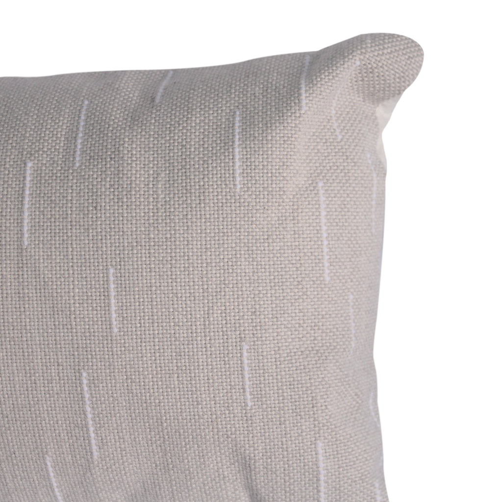 Gray Handwoven Oblong Cushion Cover